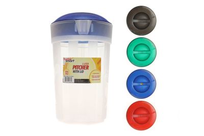 PLASTIC PITCHER 3 LITER AST./24 CT